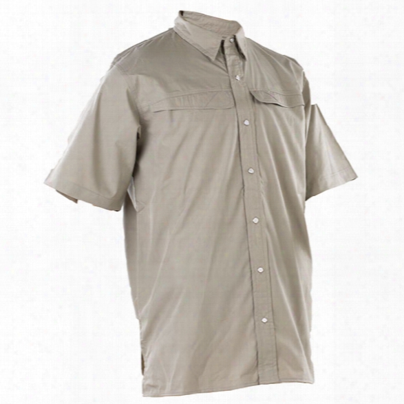 Tru-spec 24-7 Series Pinnacle Ss Shirt, Khaki, 2x-large - Khaki - Male - Included