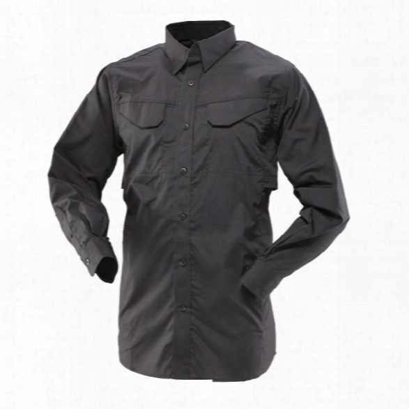 Tru-spec 24-7 Ultralight Ls Field Shirt, Black, 2x, Long - Black - Male - Included