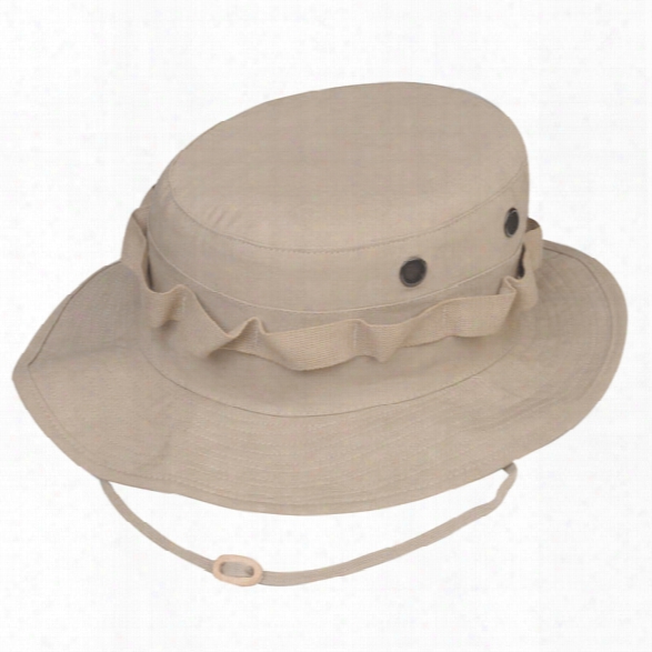 Tru-spec Boonie Military Hat, Khaki, 7 - Brass - Male - Included