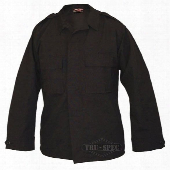 Tru-spec Tactical Ls Poly/cotton Rs Shirt, Navy, 2x-large Long - Black - Male - Included