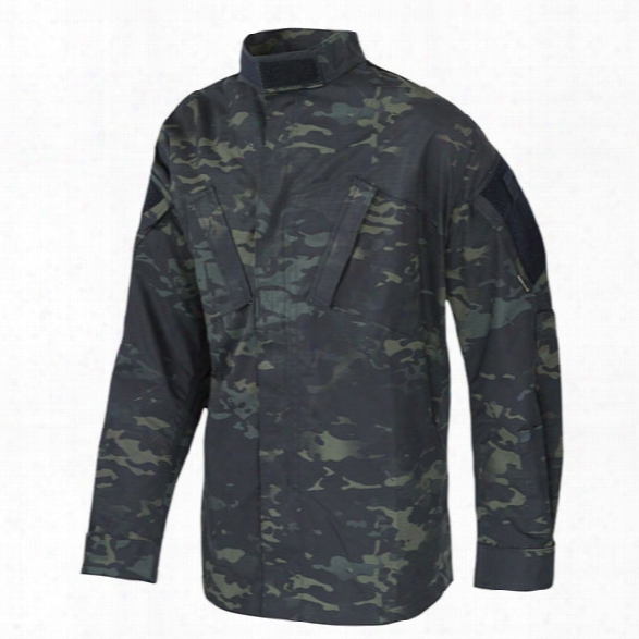 Tru-spec Tactical Response Uniform Shirt, Multicam Black, 2x-large Long - Black - Male - Included