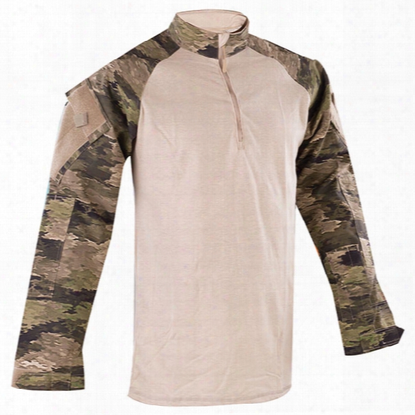 Tru-spec Tru 1/4 Zip Cordura Combat Shirt, A-tacs Ix, 2x-large Long - Camouflage - Male - Included