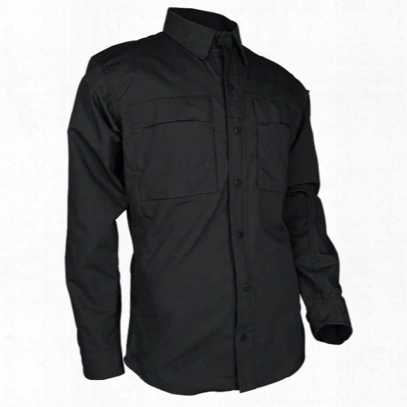 Tru-spec Urban Force Tru Dress Shirt, Black, 2x-large Long - Black - Male - Included