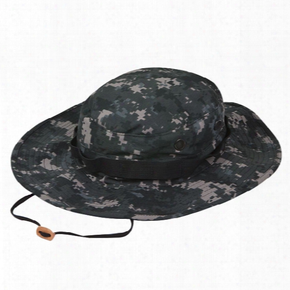 Tru-spec Wide Brim Military Boonie, Poly/ctn Ripstop, Urban Digital, 7 - Brass - Male - Included