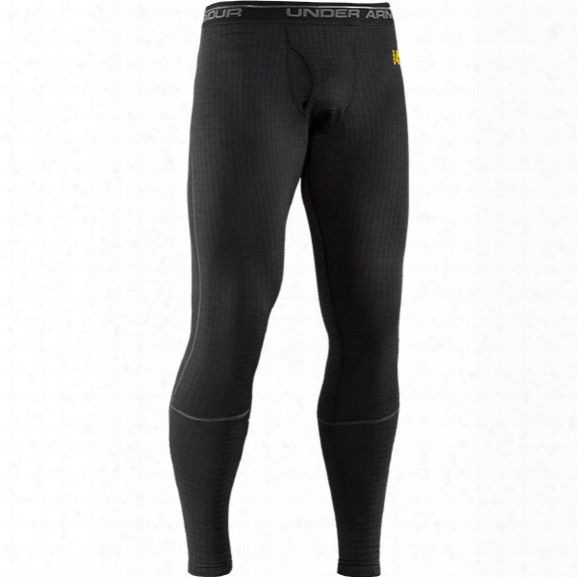 Under Armour Base 4.0 Legging, Black/school Bus, Small - Black - Male - Excluded