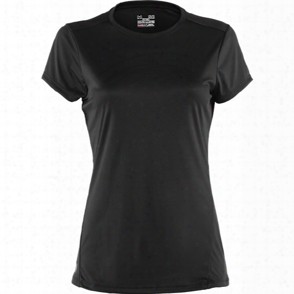 Under Armour Womens Hg Compression Tee, Black,lg - Black - Male - Excluded