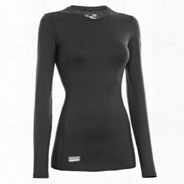 Under Armour Womens Tac Coldgear Ls Crew, Black, Lg - Black - Female - Excluded