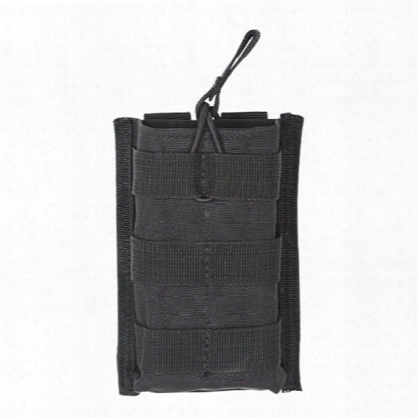 Voodoo Tactical M4/m16 Open Top Single Mag Pouch With Bungee System, Black - Black - Unisex - Included