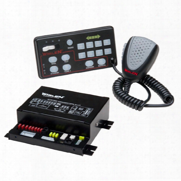 Whelen 295sda Series Remote Dual Amplifier Siren, Each Amp Runs One 100 Watt Speaker, W/ 20 Scan-lock&trade; Siren Tones - Male - Excluded