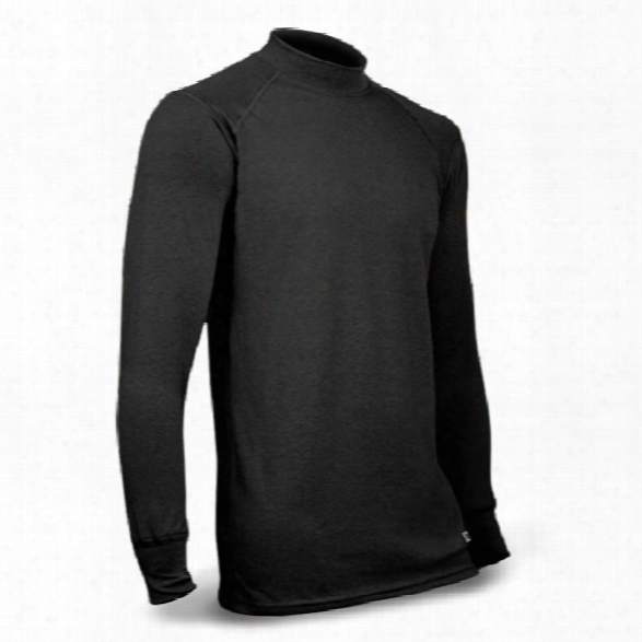 Xgo Phase 3 Tactical Ls Mock Crew, Black, Large - Silver - Male - Included