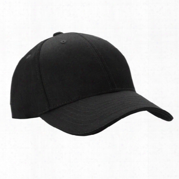 5.11 Tactical Adjustable Uniform Hat, Black, One Size - Black - Male - Excluded