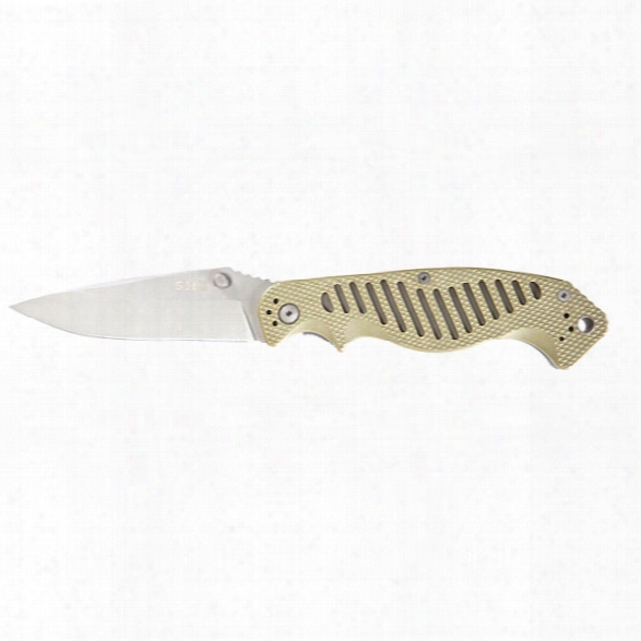 5.11 Tactical Cs2 Spearpoint Plain Knife, Underbrush - Unisex - Excluded