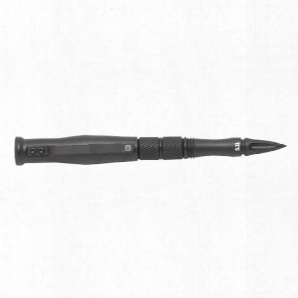 5.11 Tactical Double Duty 1.5 Tactical Pen, Black - Black - Male - Excluded