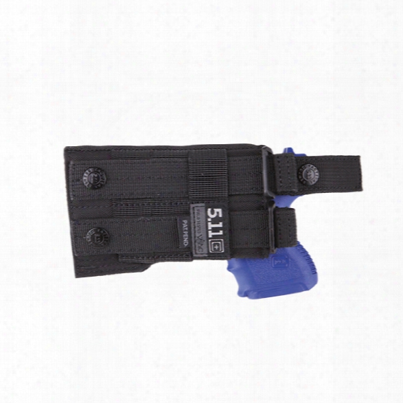 5.11 Tactical Lbe Compact Holster, Right Hand, Black - Black - Male - Excluded