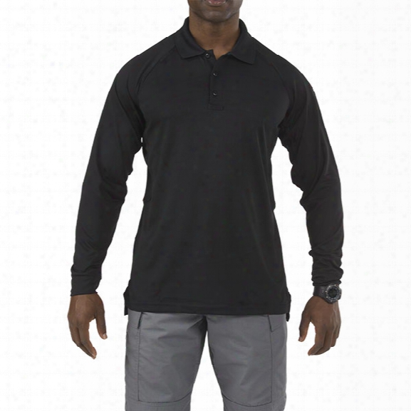 5.11 Tactical Long-sleev Eperformance Polo, Black, Xx-large - Black - Male - Excluded