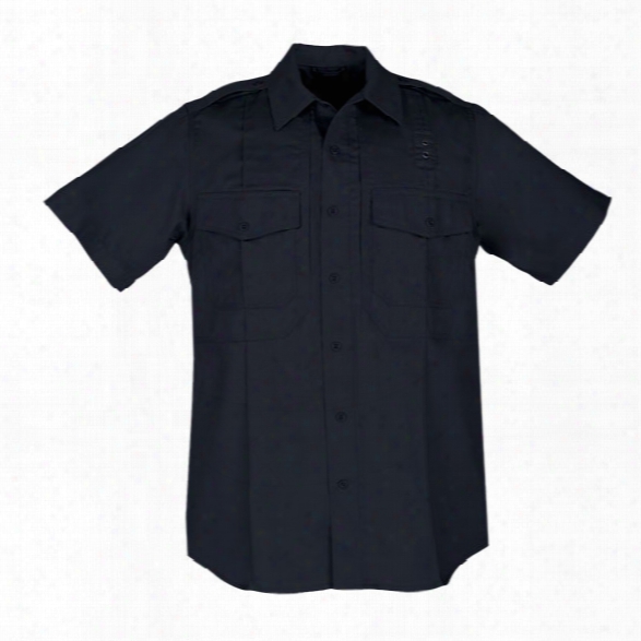 5.11 Tactical Men's Pdu Taclite Class B S/s Shirt, Midnight Navy, Lg Regular - Blue - Male - Excluded