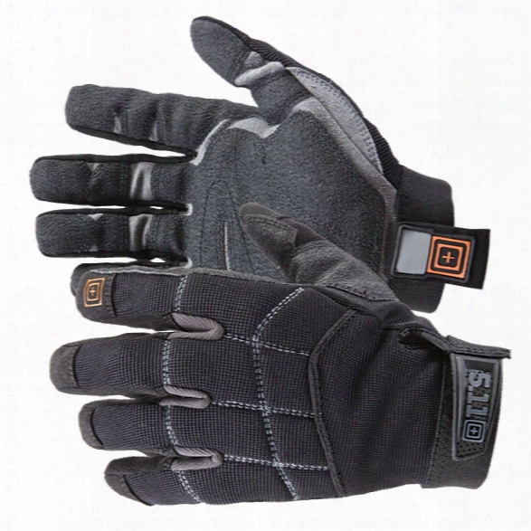 5.11 Tactical Station Grip Duty Gloves, Black, Large - Black - Male - Excluded