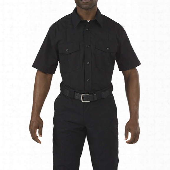 5.11 Tactical Stryke Class-a Pdu Short Sleeve Shirt, Black, 2x-large Tall - Black - Male - Excluded