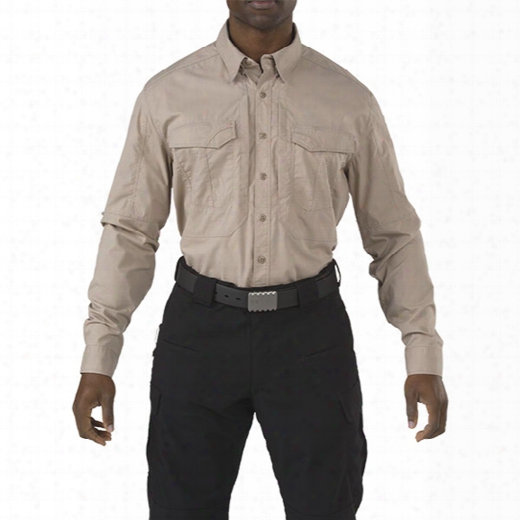 5.11 Tactical Stryke Long Sleeve Shirt, Khaki, X-small - Khaki - Male - Excluded