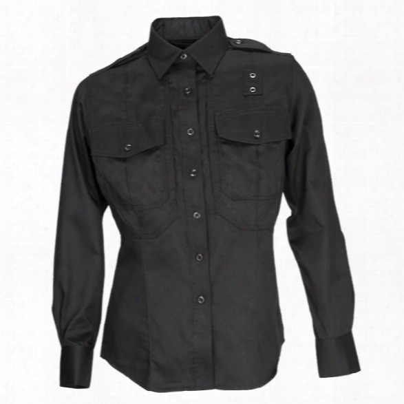 5.11 Tactical Womens Pdu Twill Class B Long Sleeve Shirt, Black, Large Tall - Black - Female - Excluded