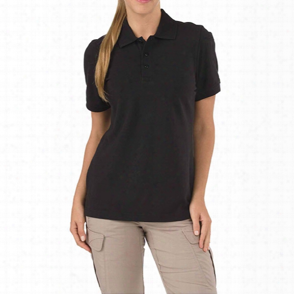 5.11 Tactical Women's Polo Professional Ss Black Lg - Black - Female - Excluded