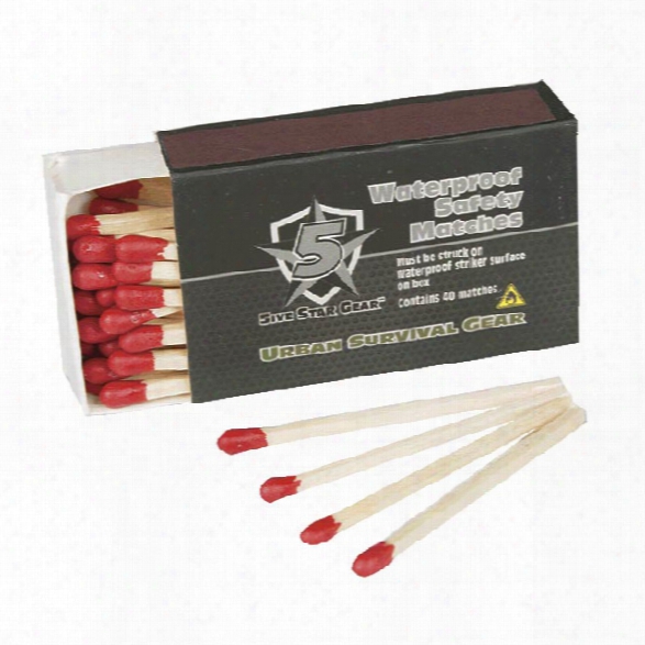 5ive Star Gear (4/pk) 40 Waterproof Matches - Unisex - Included