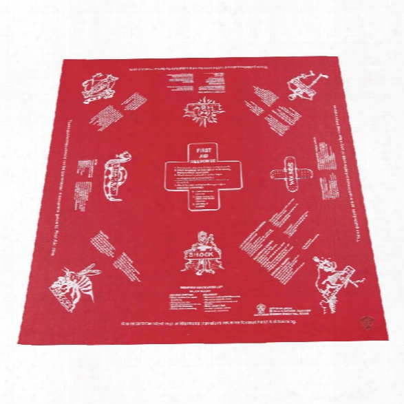 5ive Star Gear First Aid Handkerchief-bandana - Red - Red - Male - Included