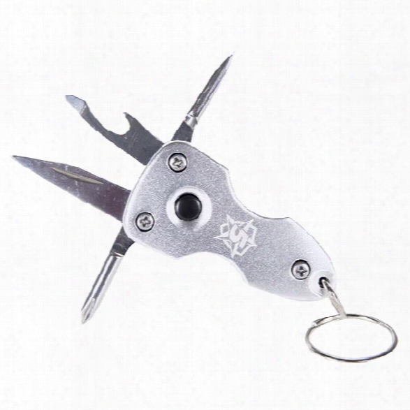 5ive Star Gear Mini Multi-tool Keychain - Aluminum - Silver - Male - Included