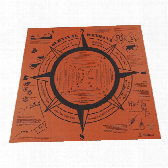 5ive Star Gear Survival Handkerchief-bandana - Ornge - Orange - Unisex - Included