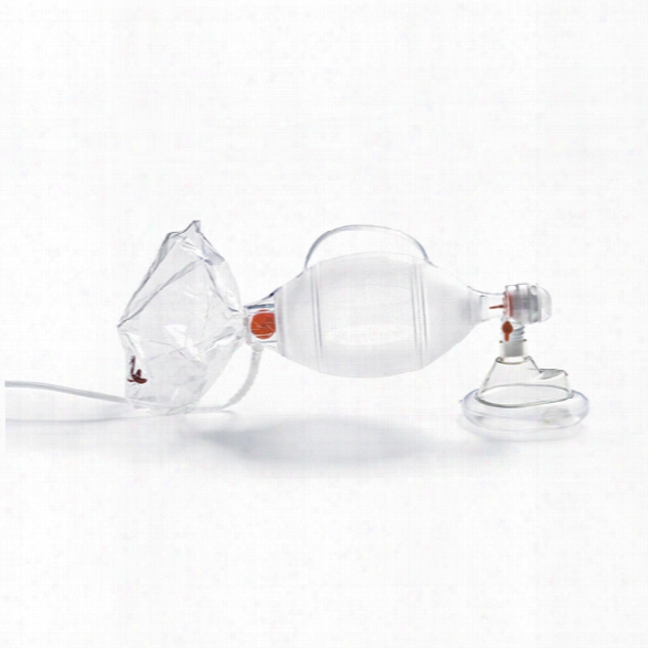 Ambu Spur Ii Resuscitator, Medium Adult Mask & Oxygen Reservoir Bag - Clear - Male - Included