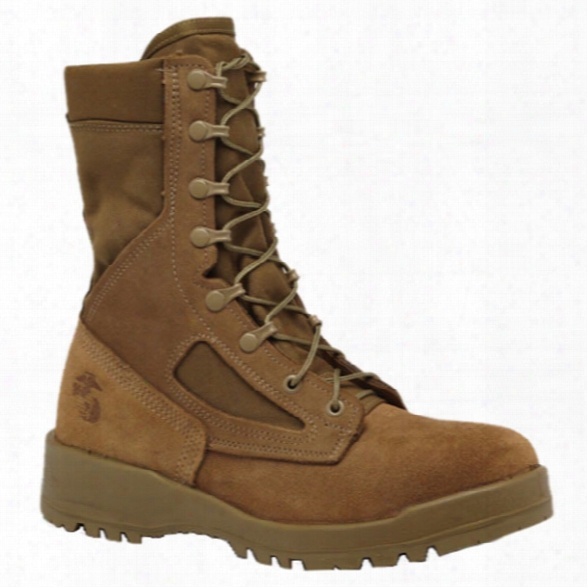 Belleville Usmc Hot Weather Steel Toe Boot (ega), Olive, 10.5 Regular - Green - Male - Included