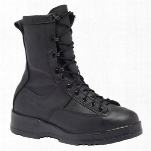 Belleville Waterproof 8" Steel Toe Flight/flight Deck Boot, Black, 10.5r - Black - Male - Included