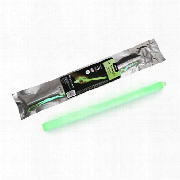 Cyalume 12" Snaplight Lightstick, 12 Hour, Individually Foiled, Green - Green - Male - Included