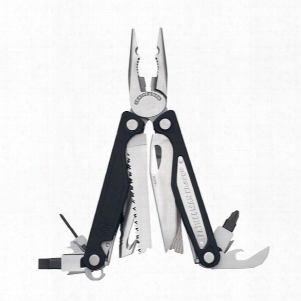 Leatherman Charge Alx 18-in-1 Multi-tools W/ Cutting Hook, Pocket Clip, Lanyard Ring & Leather Sheath - Carbon - Unisex - Included