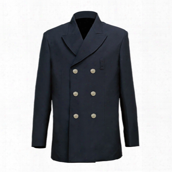 Liberty Uniform Fd Double Breasted Blouse Coat, Navy, 34 Regular - Silver - Male - Included