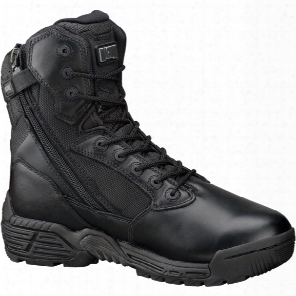 Magnum Stealth Force 8" Side Zip Waterproof Boot Black 10.5d - Silver - Male - Included