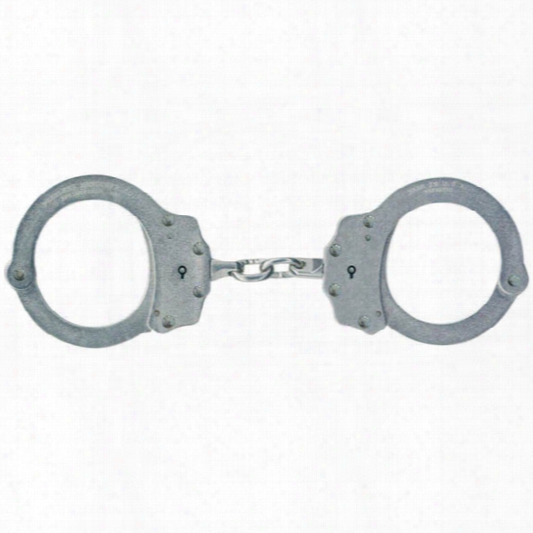 Peerless 700c Chain Link Handcuffs, Nickel Finish - Carbon - Unisex - Included