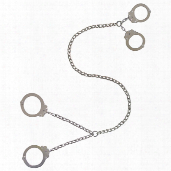 Peerless 700ctc32 Transport Chain, M700 Handcuff Connected To M703 Leg Iron, Nickel Finish - Carbon - Unisex - Included