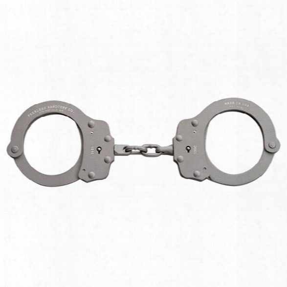 Peerless 730cb Superlite Chain Link Handcuffs, Black Finish - Carbon - Male - Included