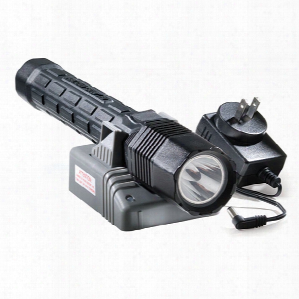 Pelican 8060 Rechargeable Led Flashlight W/ Charger - White - Male - Included