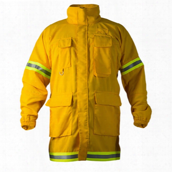 Pgi Fireline Smokechaser (deluxe) Coat, Nomex Iiia, 6 Oz., Yellow, 2x - Lime - Male - Included