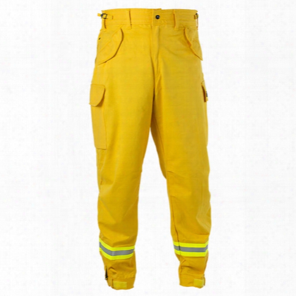 Pgi Fireline Smokechaser (deluxe) Field Pant, Nomex Iiia, 6 Oz, Yellow, 2xl / Long - Brass - Male - Included