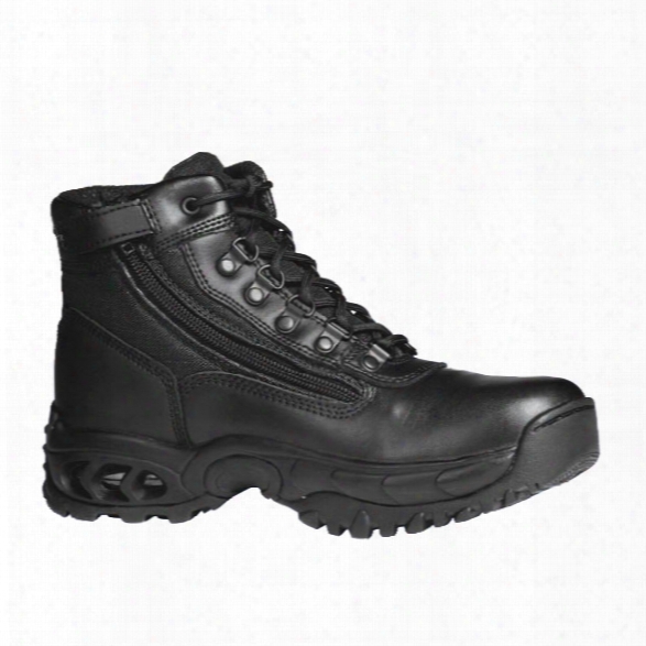 Ridge Outdoors Air-tac Mid 6" Sidezip Steel Toe Boot, Black, 10.5m - Black - Male - Included