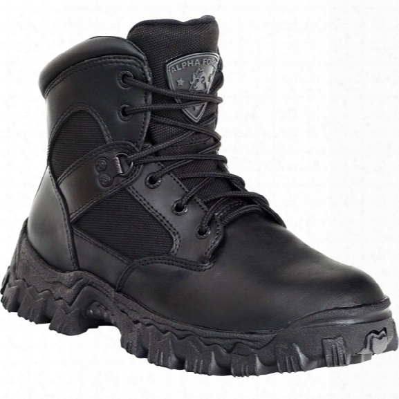 Rocky 6" Alpha Force Boot, Black, 10.5m, Composite Toe, Mens - Black - Male - Included