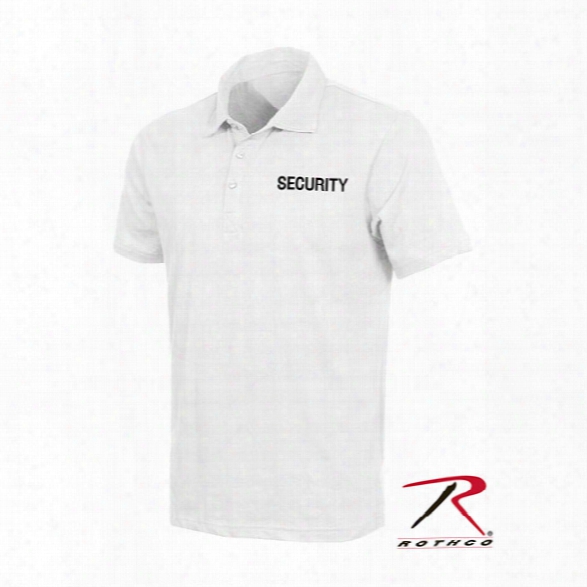 Rothco Le Polo Shirts, Security, White, Large - White - Male - Included