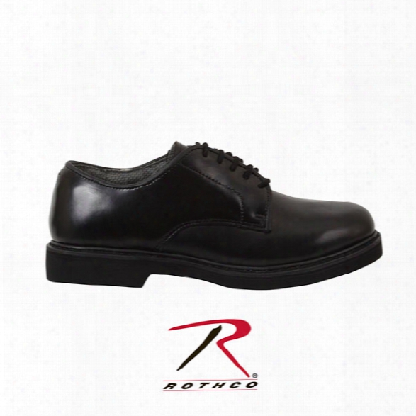 Rothco Military Uniform Oxford Leather Shoes, Black, 10.5 M - Black - Male - Included