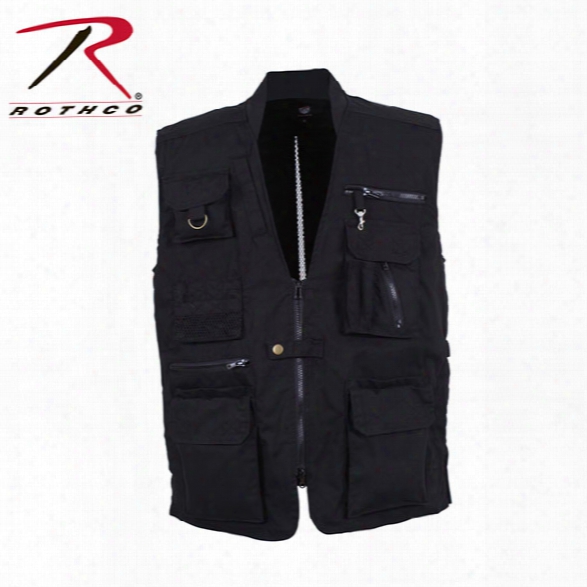 Rothco Plainclothes Concealed Carry Vest, Black, 4x-large - Black - Male - Included