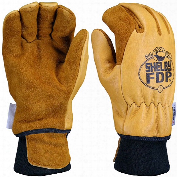 Shelby Glove Fdp Grain Elk Fire Gloves, Gauntlet, 2xl - Male - Included