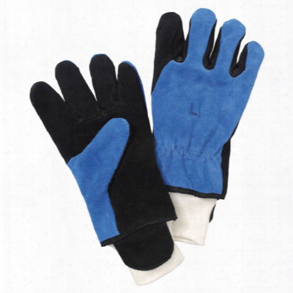 Shelby Glove General Purpose Glove, Cowhide, Blue/black, Xx-large, Wristlet - Blue - Unisex - Includded