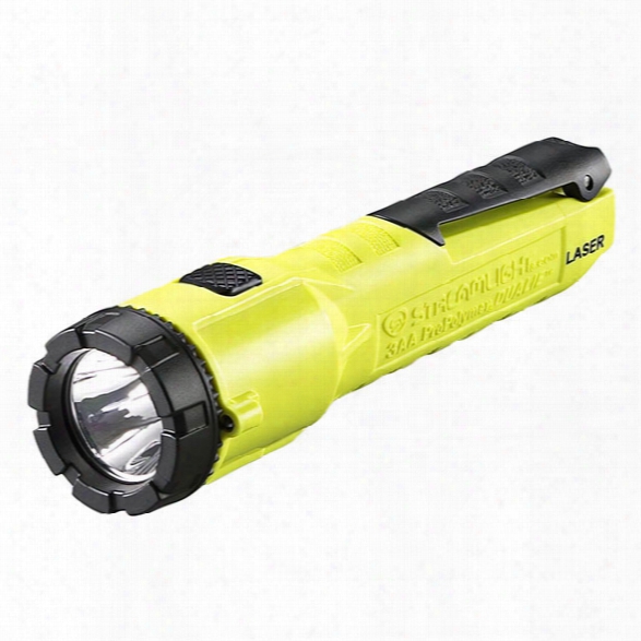 Streamlight 3aa Propolymer Dualie Flashlight Laser, W/ 3 Aa Alkaline Batteries, Yellow - Red - Male - Included